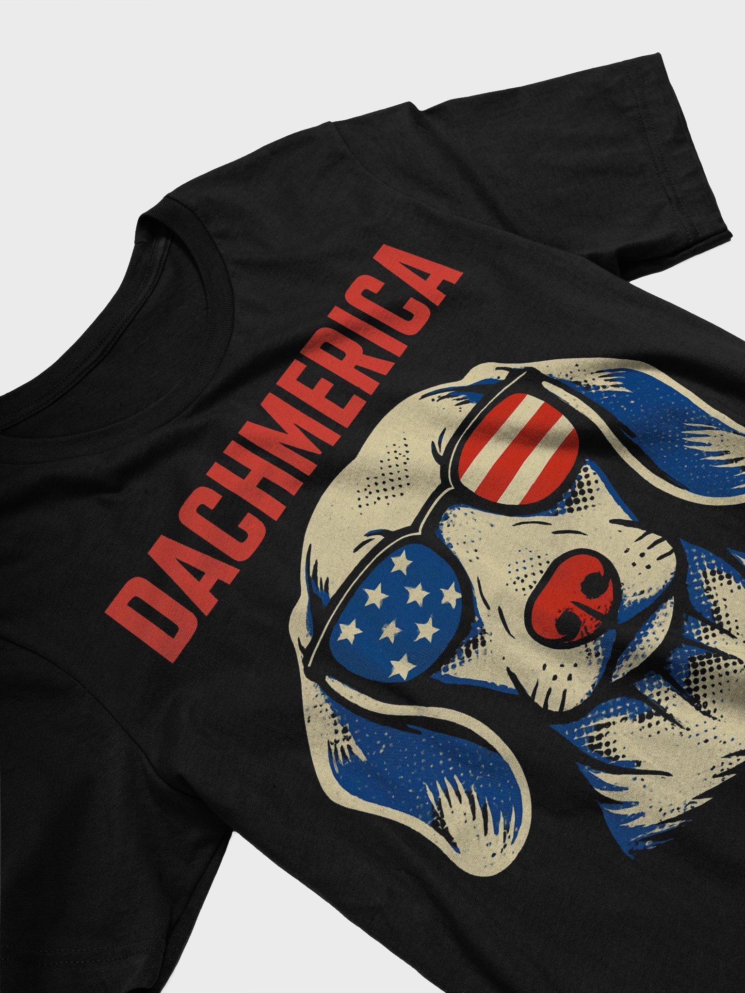 Dachmerica Patriotic Dachshund T-Shirt | Funny Dog Lover Tee product image (3)