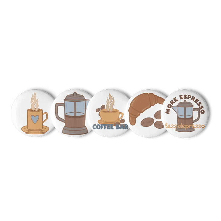 Heartfelt Coffee Pins Set product image (1)