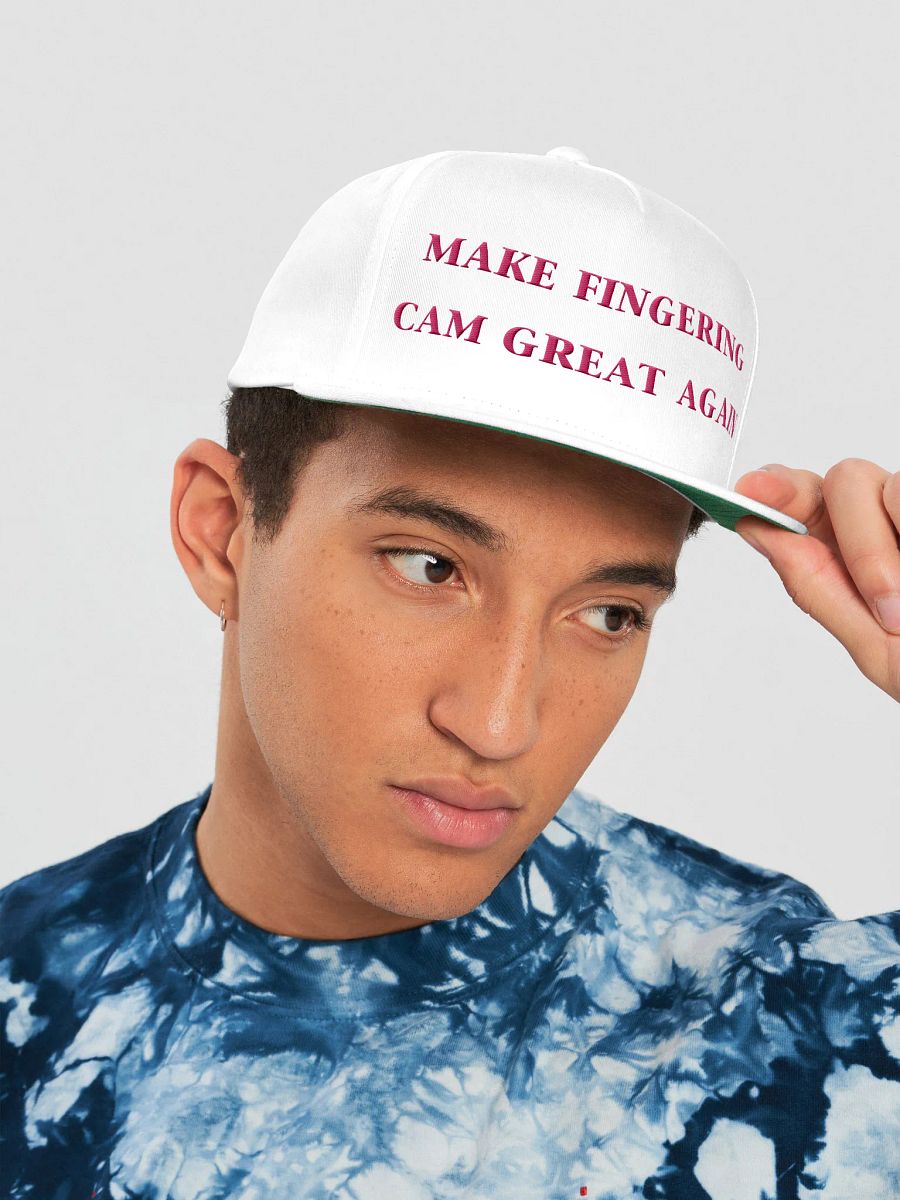 Make fingering cam great again snapback hat product image (17)