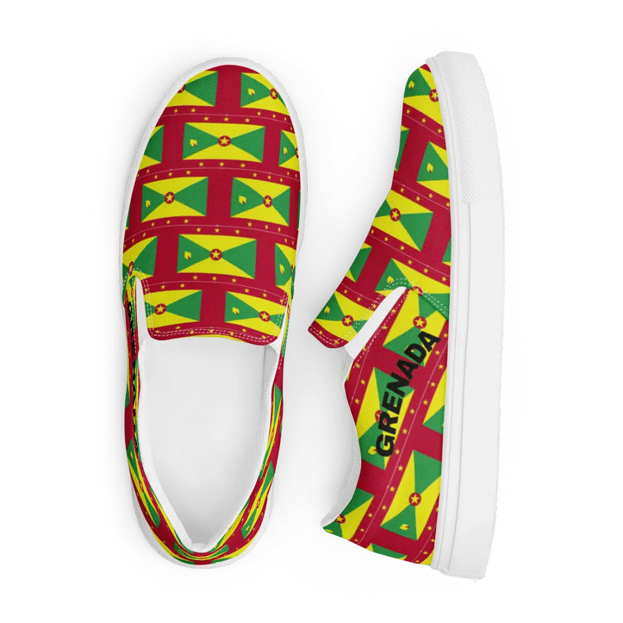 Grenada Flag Men's Slip-On Shoes product image (5)