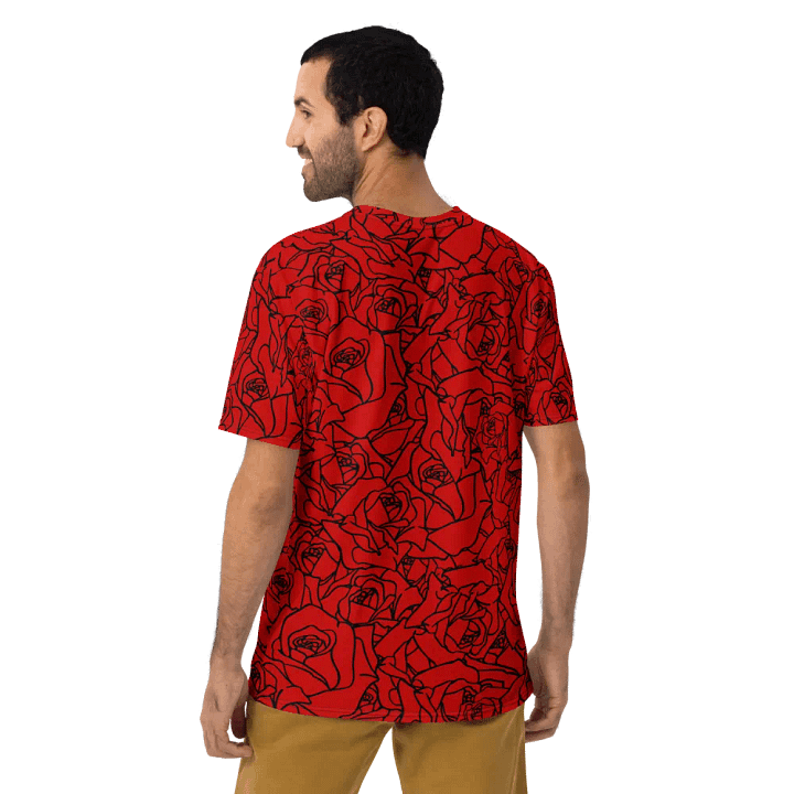 Loads of Roses · red-black crew neck t-shirt product image (2)