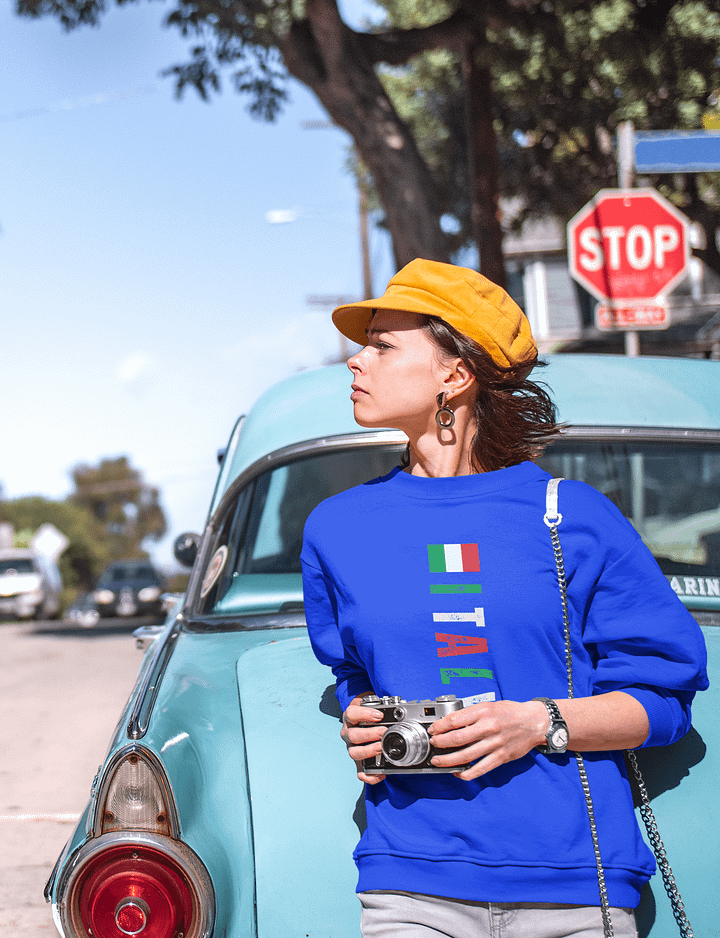 Italia Flag Sweatshirt - Unisex - Cotton product image (1)