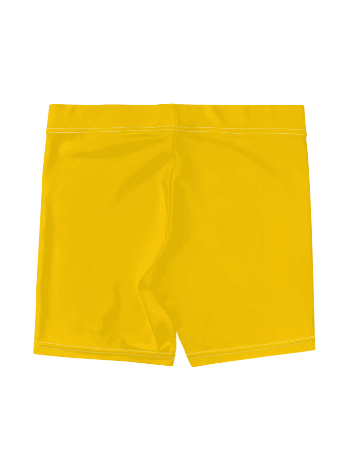 Women's Activewear - Slip Shorts Gold - Printed White Logo product image (2)