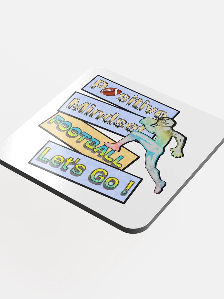 Positive Mindset Football Cork Coaster product image (1)