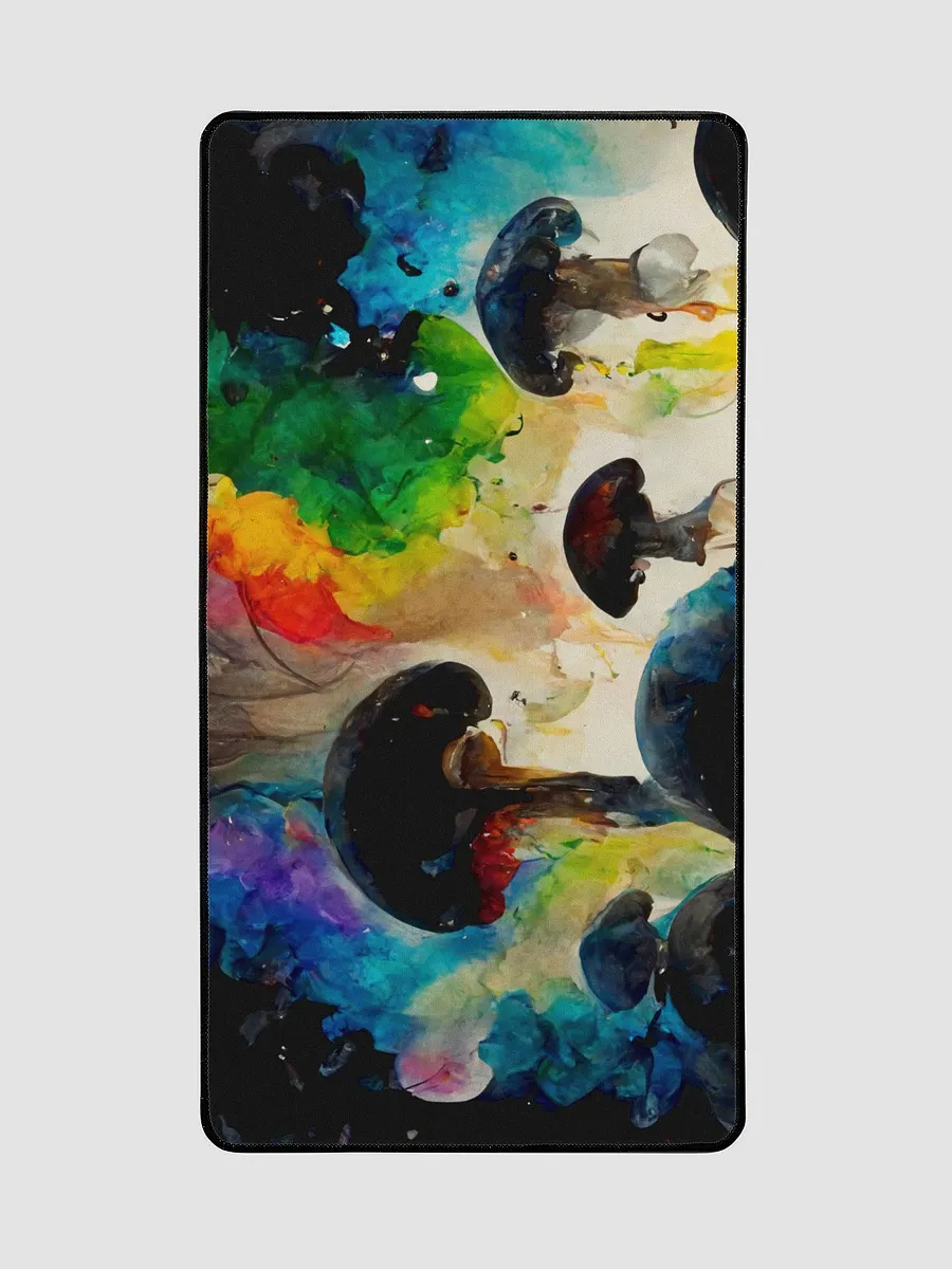 rainbow mushroom dream Desk Mat product image (2)