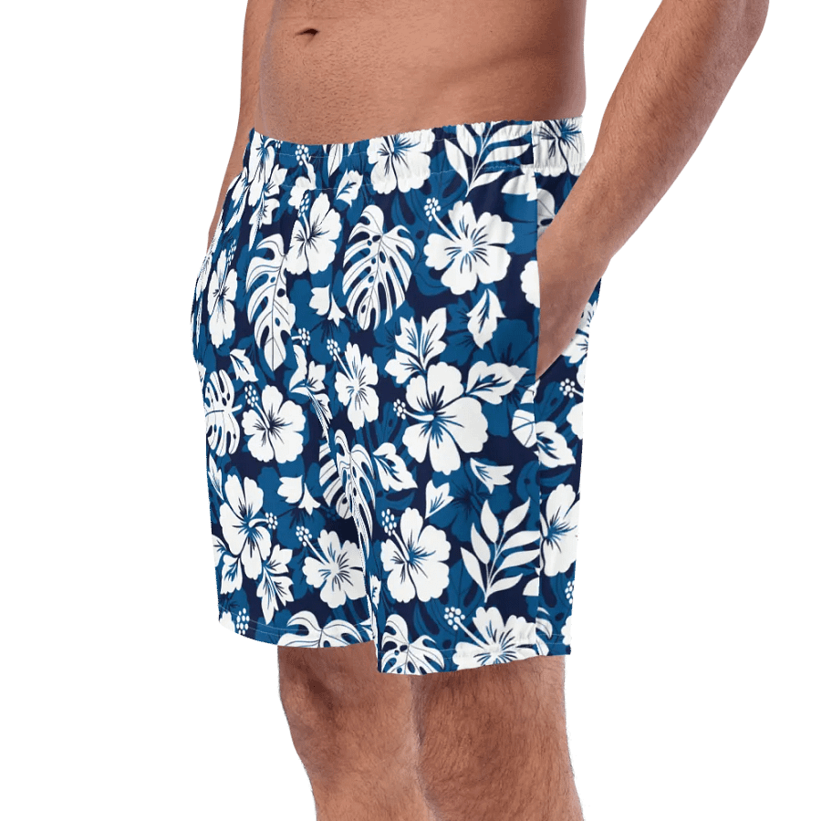 Hawaiian Tropical Hibiscus Flower Swimming Trunks product image (5)