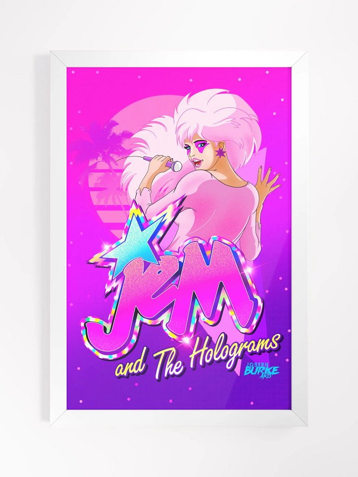 Jem Vaporwave Tribute Framed Art product image (2)