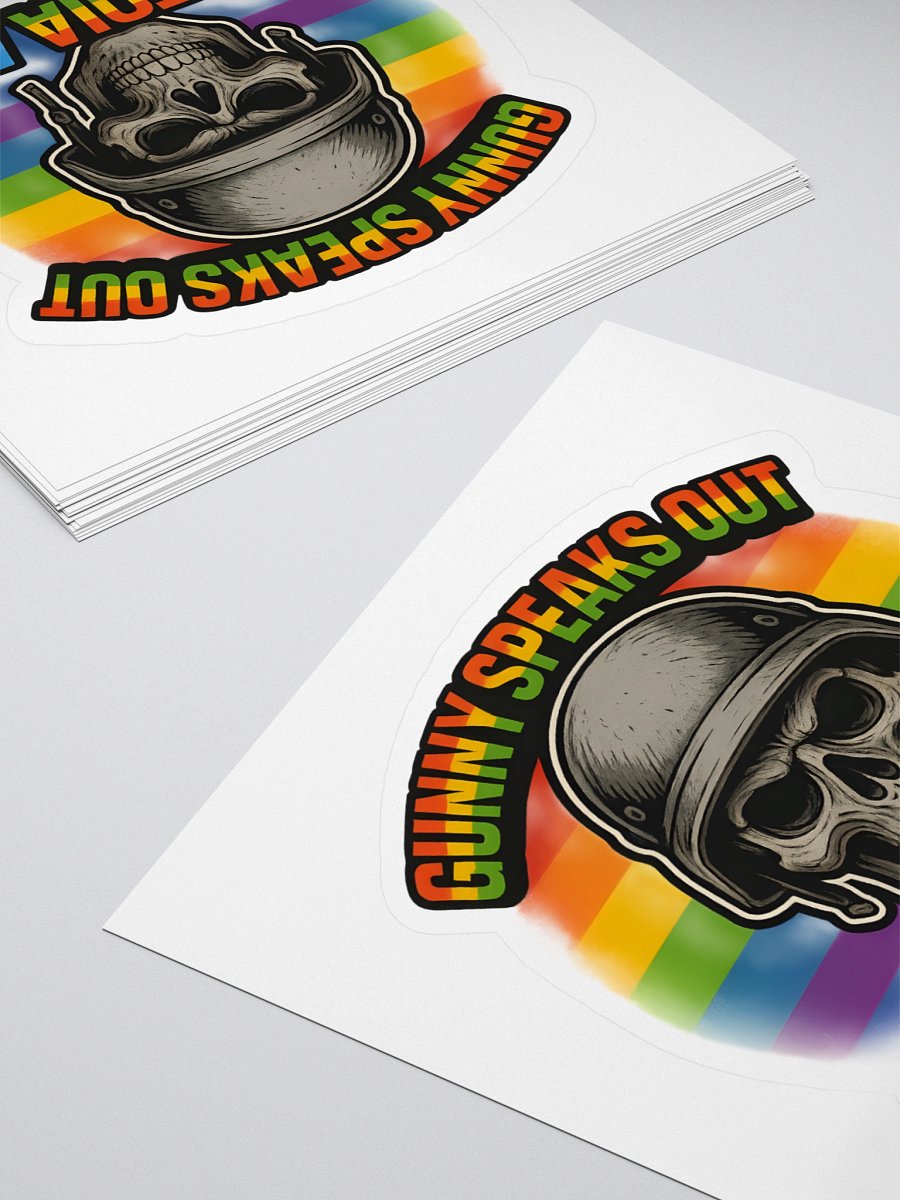 Rainbow Skull Kiss Cut Stickers product image (4)