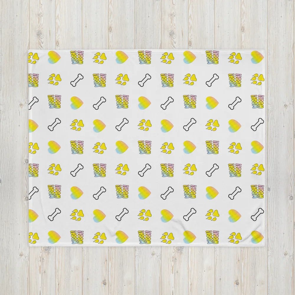 Pup Wrex Emojis - Throw Blanket product image (6)