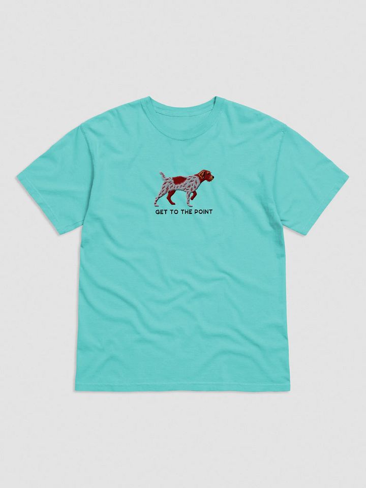 Get to the Point T-Shirt(Embroidered) of a Wirehaired Pointing Griffon(Liver Roan) product image (25)