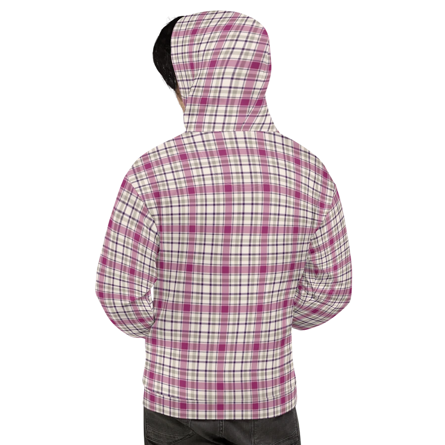 Magenta and Gray Plaid Hoodie product image (9)