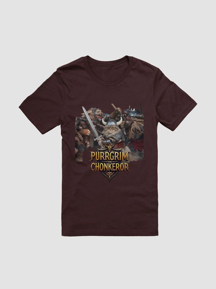Purrgrim the Chonkeror Viking Warrior Cat T-Shirt product image (1)