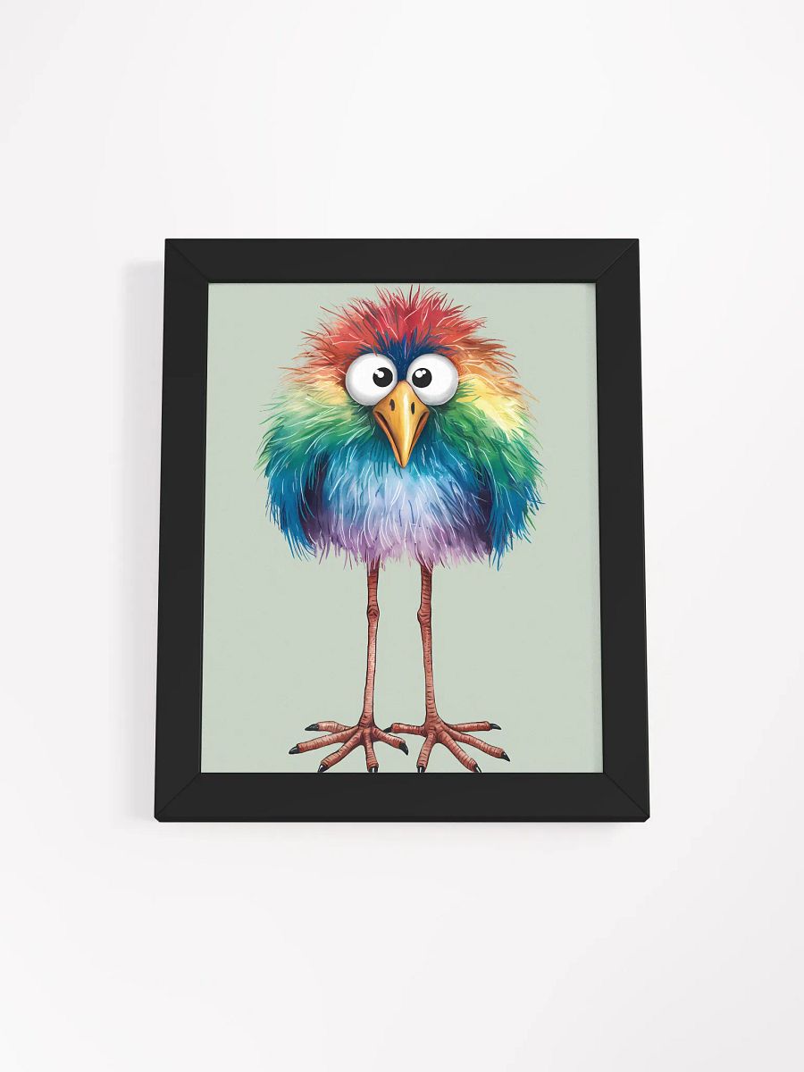 Whimsical Rainbow Bird Framed Poster product image (2)