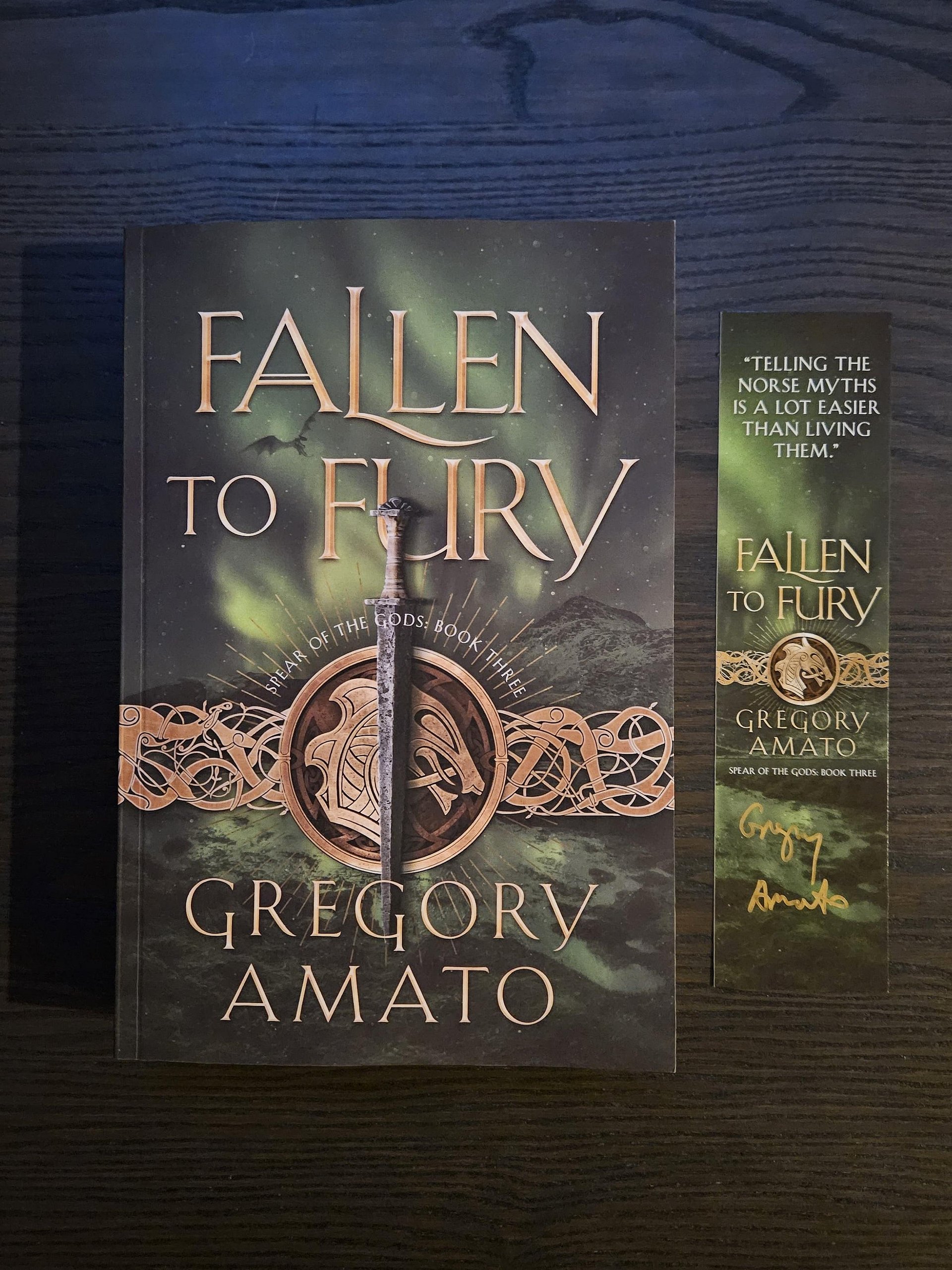 Fallen to Fury: Spear of the Gods, book 3 (signed paperback) product image (1)