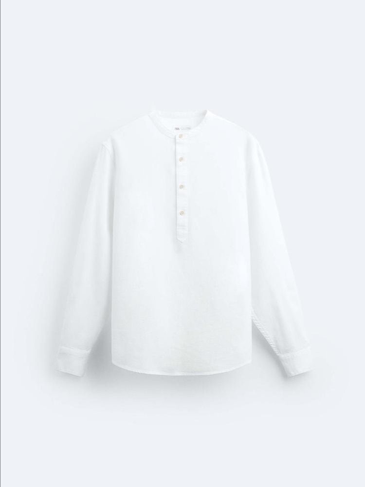 STAND-UP COLLAR SHIRT