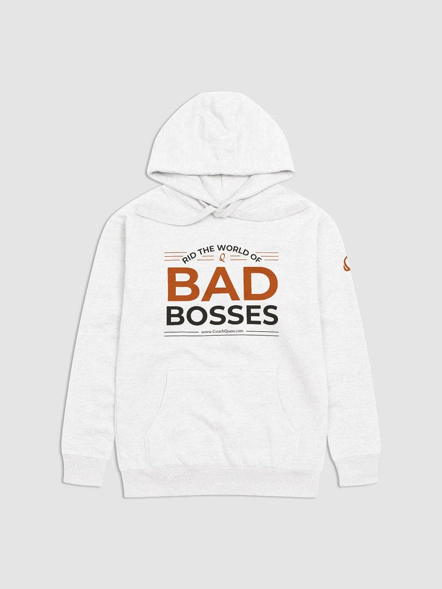 Rid the World of Bad Bosses Black Logo Unisex Hoodie product image (1)