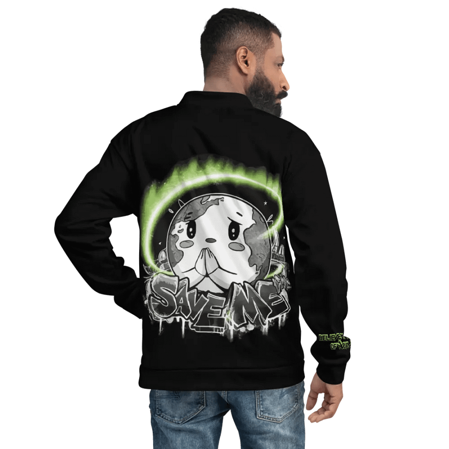 Save Me: A Plea from Planet Earth Bomber Jacket 🌍 product image (6)
