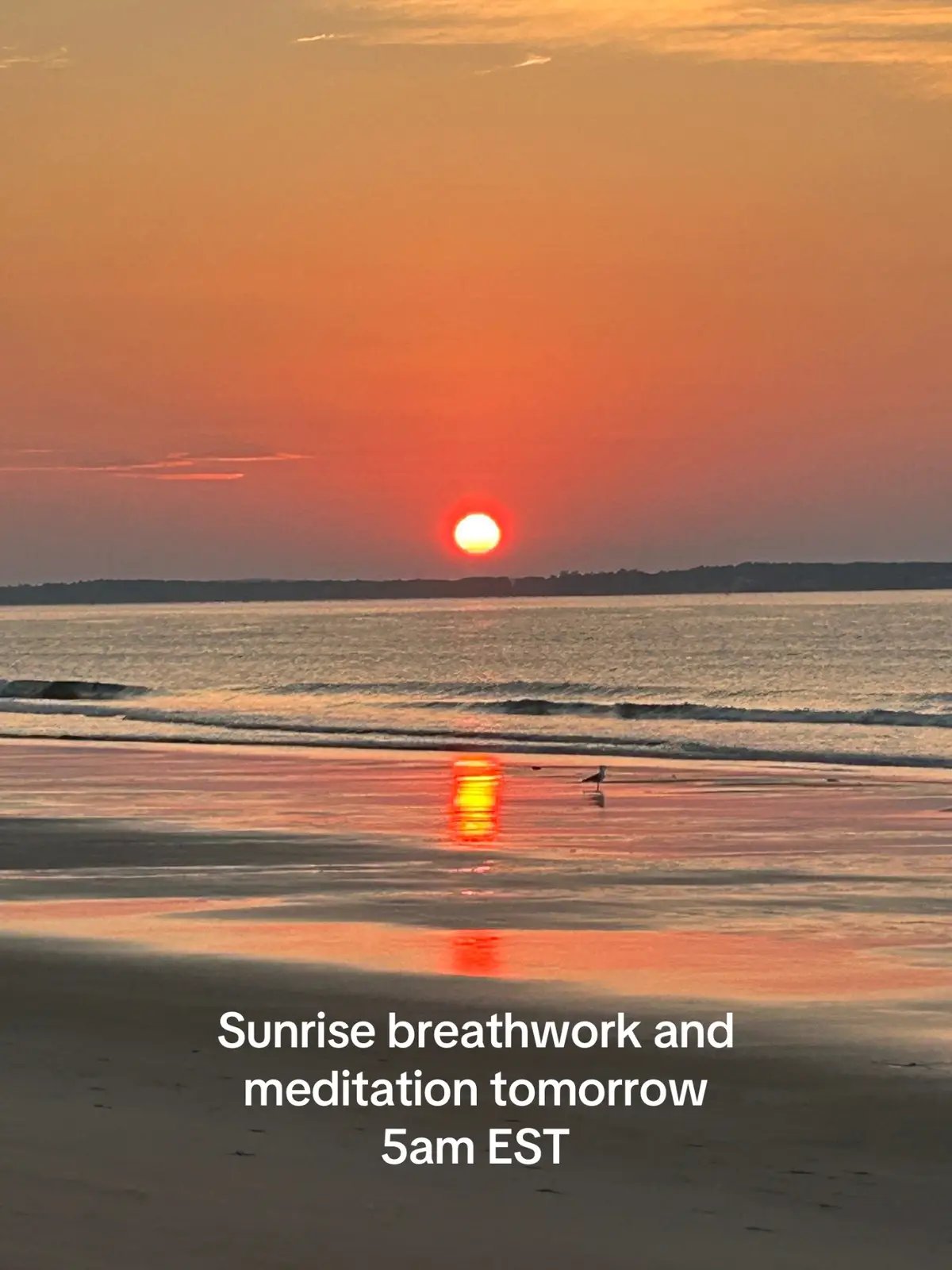 Tomorrow 5am EST/2am PST Come sit by the Atlantic and just breathe. Let yourself receive the healing frequencies of this vast field of energy. 	At the deepest level, we are not just solid particles — we are fields of vibrating energy, waves of light and motion, each of us a unique frequency in the great symphony of creation. 	Sound creates shapes. Light holds color. Every movement and breath is a dance of frequencies aligning us with source. 	Where do you feel your light most? In sound healing? In the flow of your body? In the stillness of meditation? Breathwork?  Leave it in the comments 🫶☀️ 	 These are practices of tuning yourself back to your original frequency — the one that remembers you’re not separate, but a luminous part of it all. Come listen to the ocean. Let it remind you. 🌊