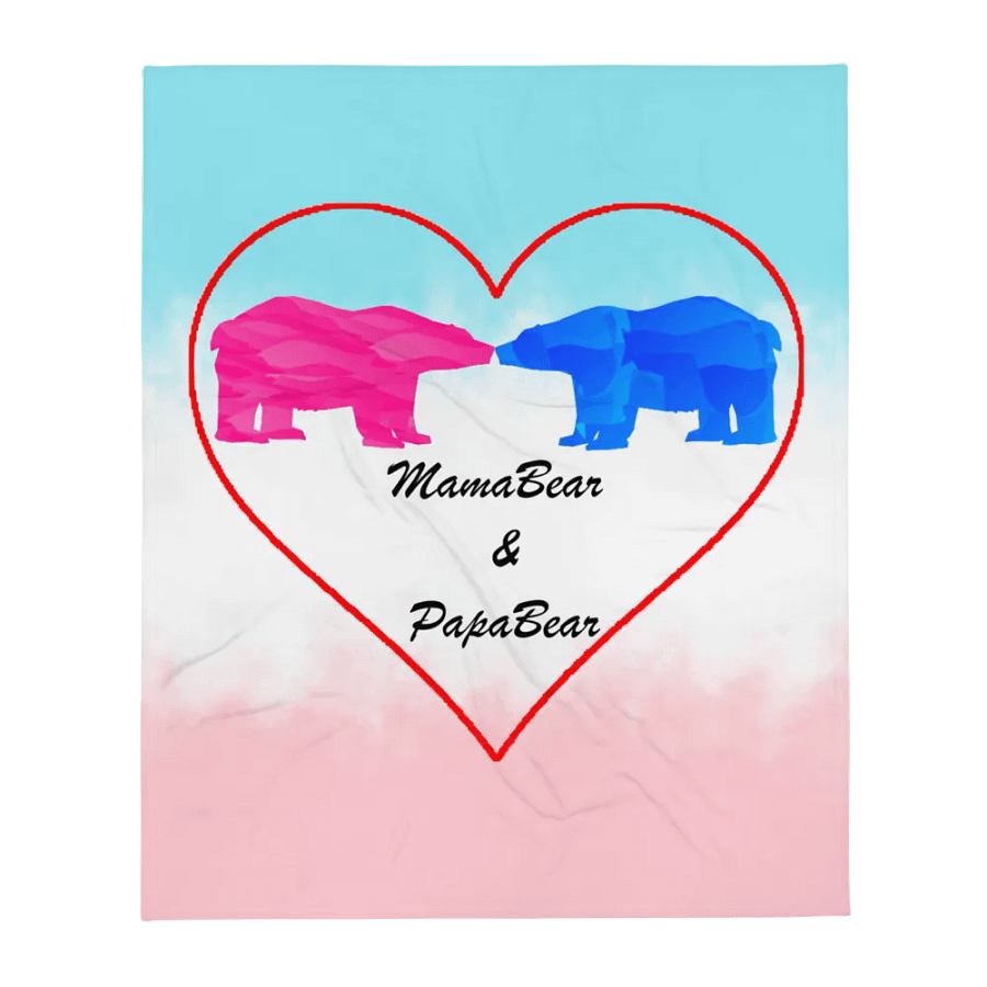 Mama & Papa Bear Throw Blanket product image (13)