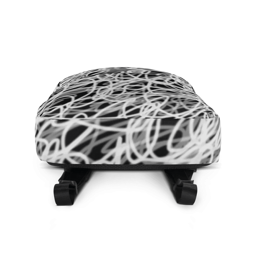 Squiggled zebra backpack product image (8)