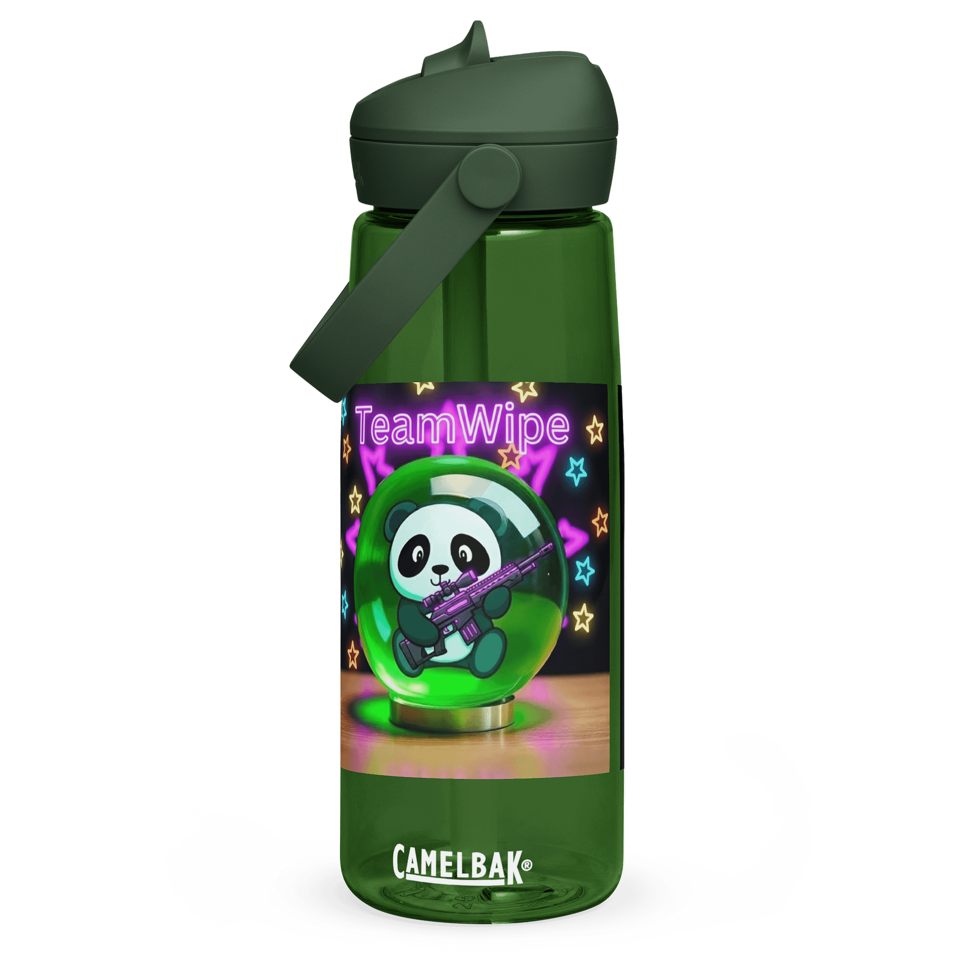 Smiling Panda Crystal Ball Water Bottle product image (1)