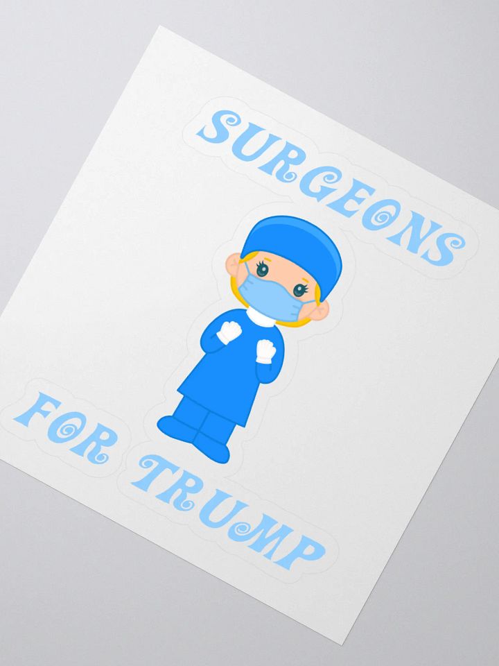 Surgeons For Trump 2024 (F) Sticker product image (2)