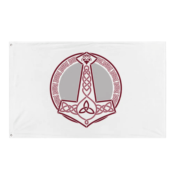 Mjölnir Flag in White product image (1)