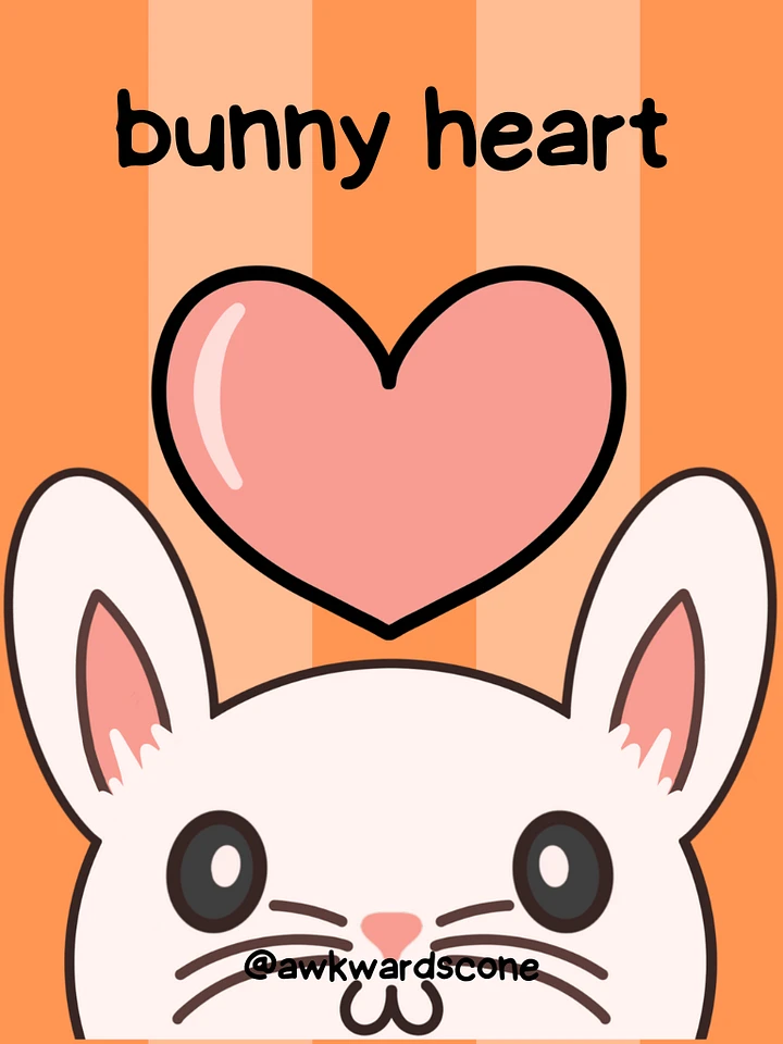 bunny heart emote product image (1)