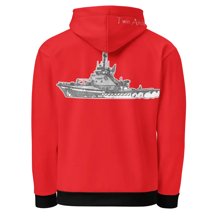 Red Foss tug Sketch Hoodie product image (1)
