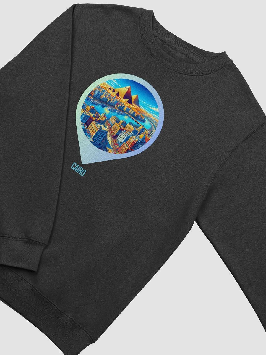Cityscape Fusion Cairo Sweatshirt | AI Design: Future Vision of Cairo product image (3)