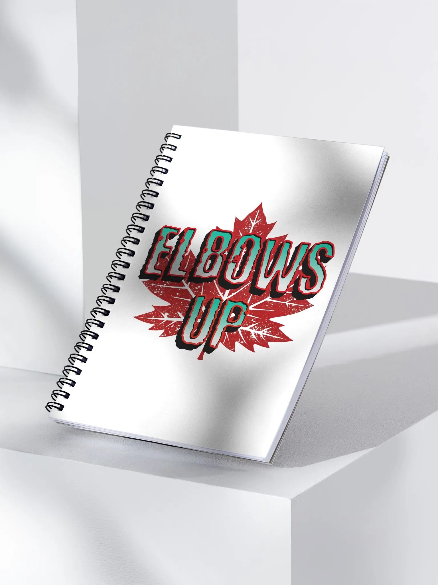 Elbows Up Maple Leaf Spiral Notebook product image (3)
