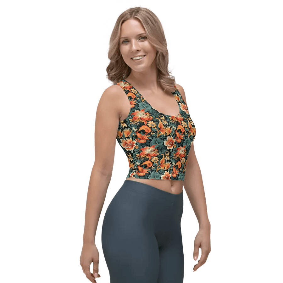 Sunset Flowers | Crop Top T-Shirt product image (4)