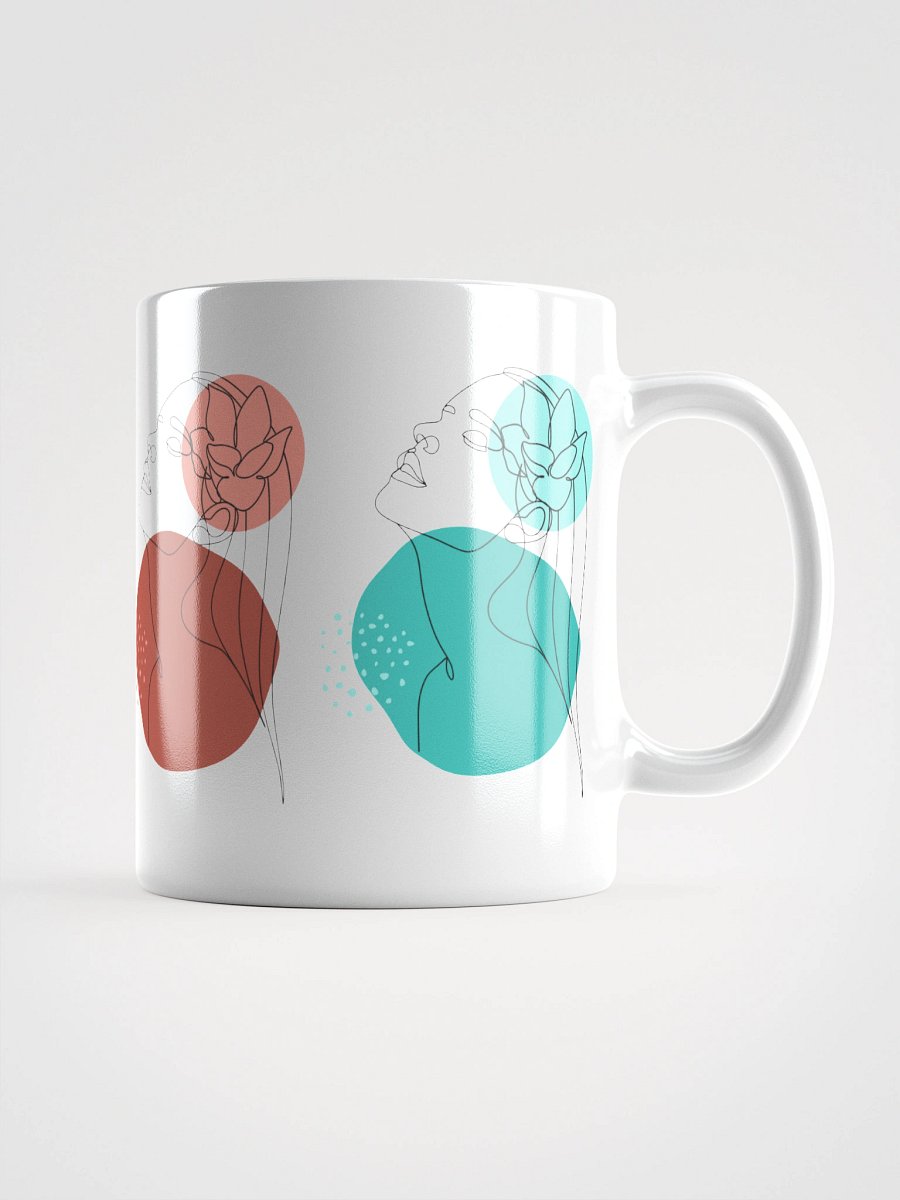 Mug Blanc Equilibre Femme Vibrant - Elan de Soi - Idée Cadeau Raffiné product image (1)