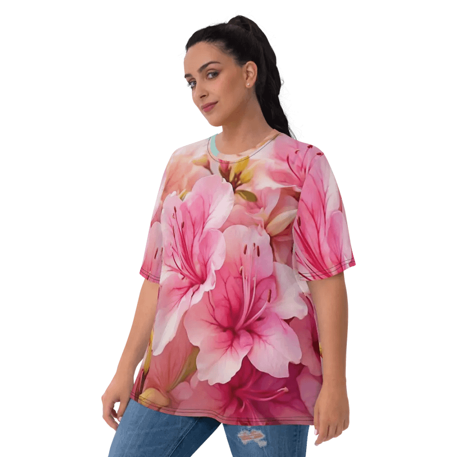 Azalea Allure: Floral Elegance Tees product image (9)