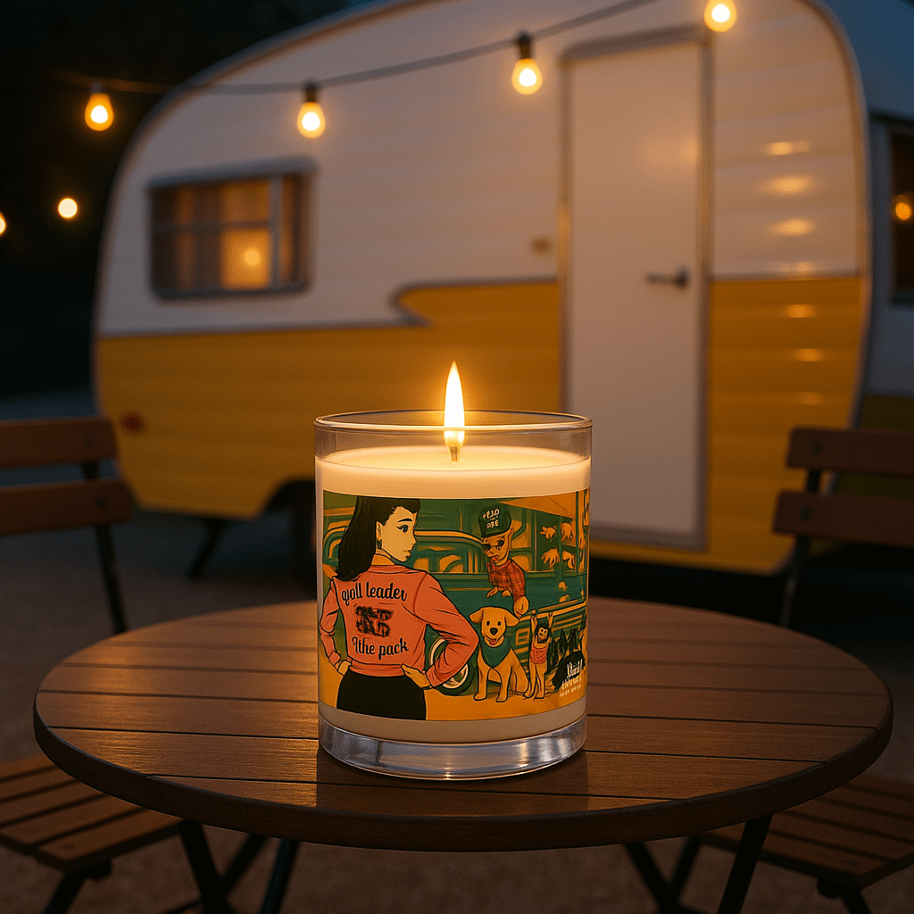 Leader of the Pack Soy Wax Candle – Retro Dog Lover Home Decor product image (1)