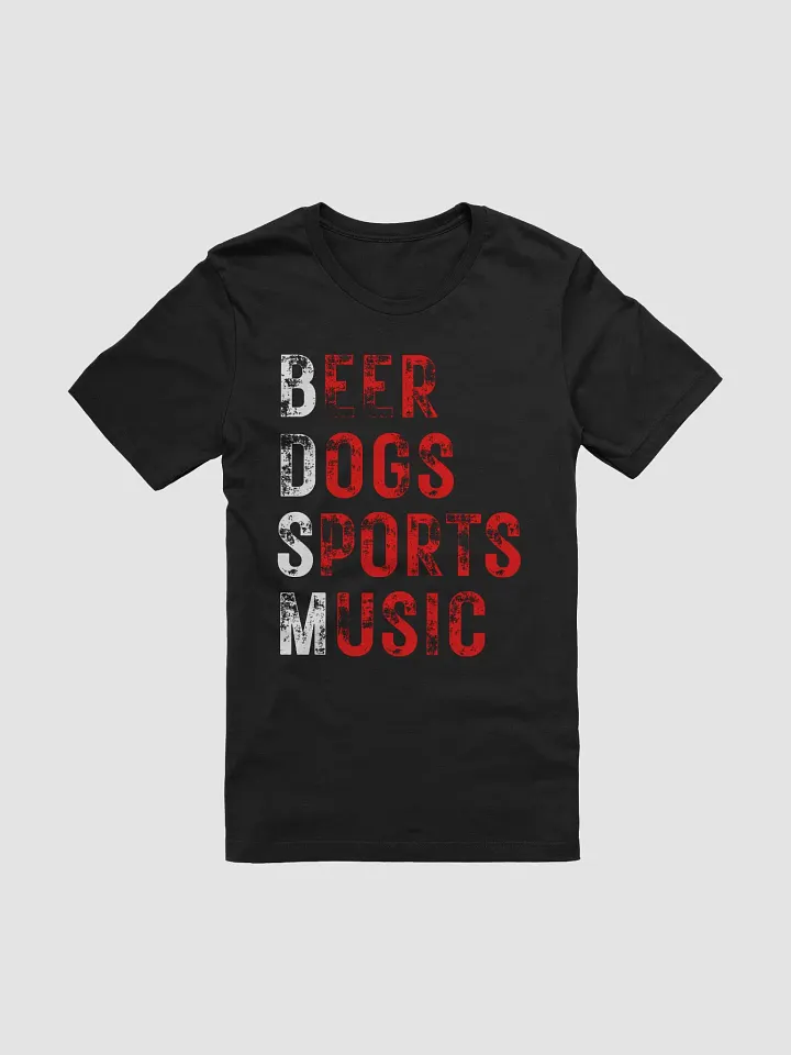 Beer Dogs Sports Music T-Shirt - Funny Red BDSM Gift Tee product image (1)