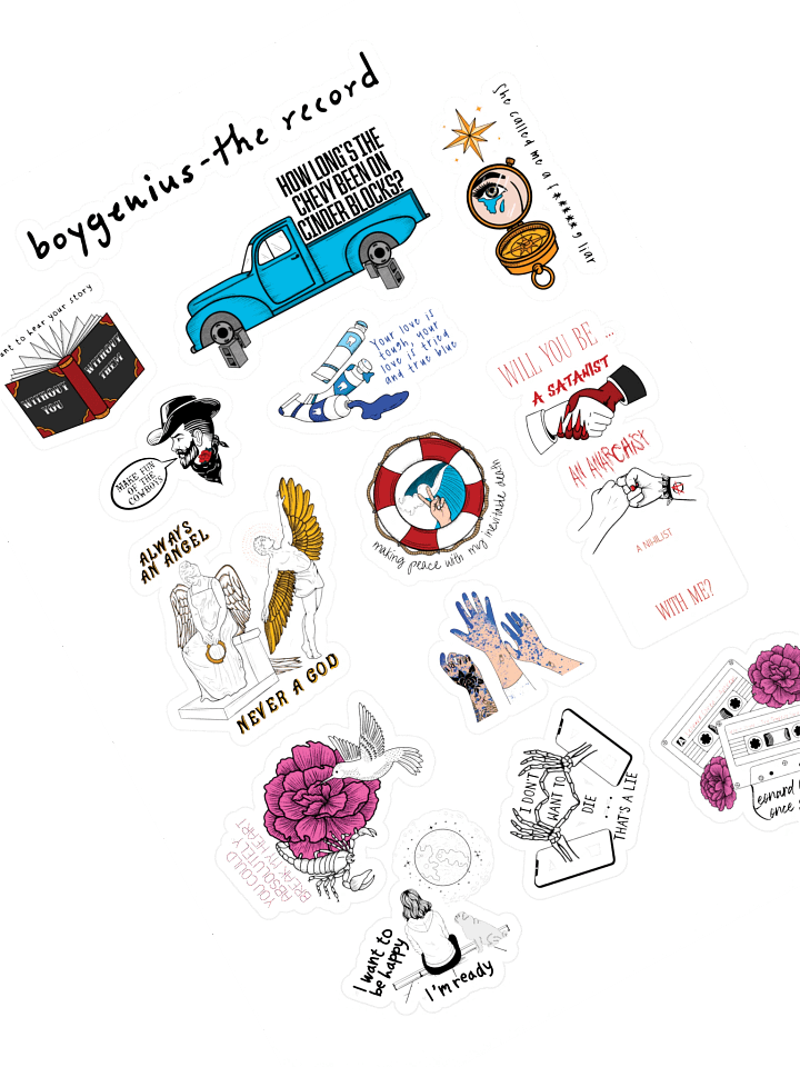 Boygenius - The Record Sticker Sheet product image (1)