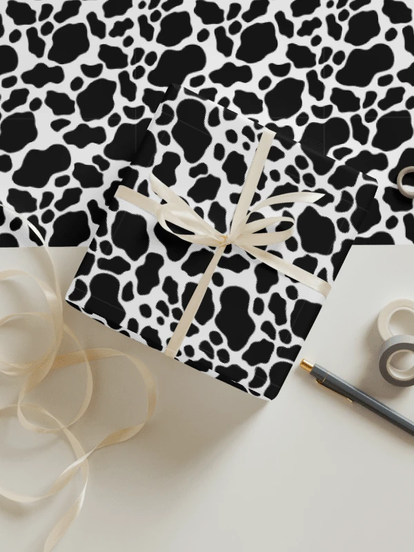 Black and White Cowhide Wrapping Paper product image (2)