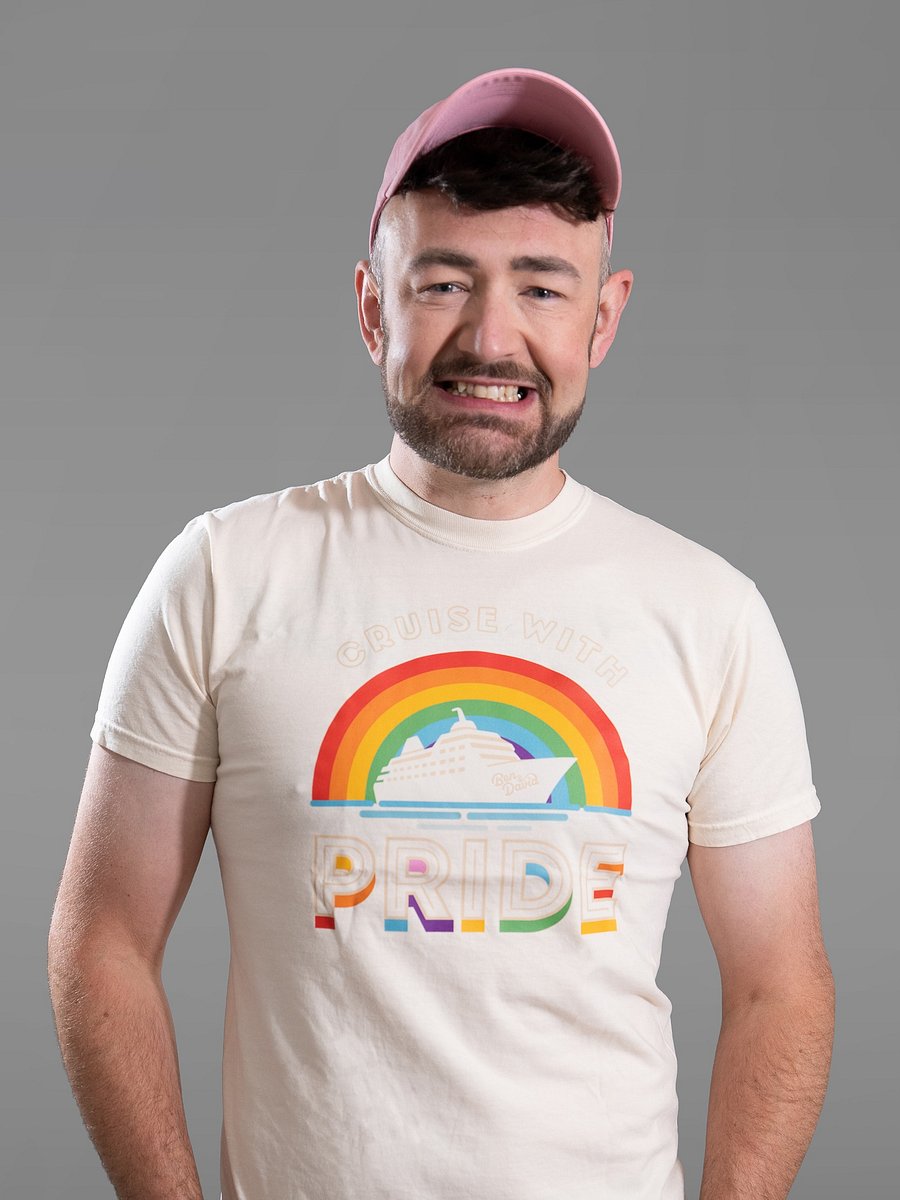 Men's Cruise with Ben and David Rainbow Pride T-Shirt - Natural product image (1)
