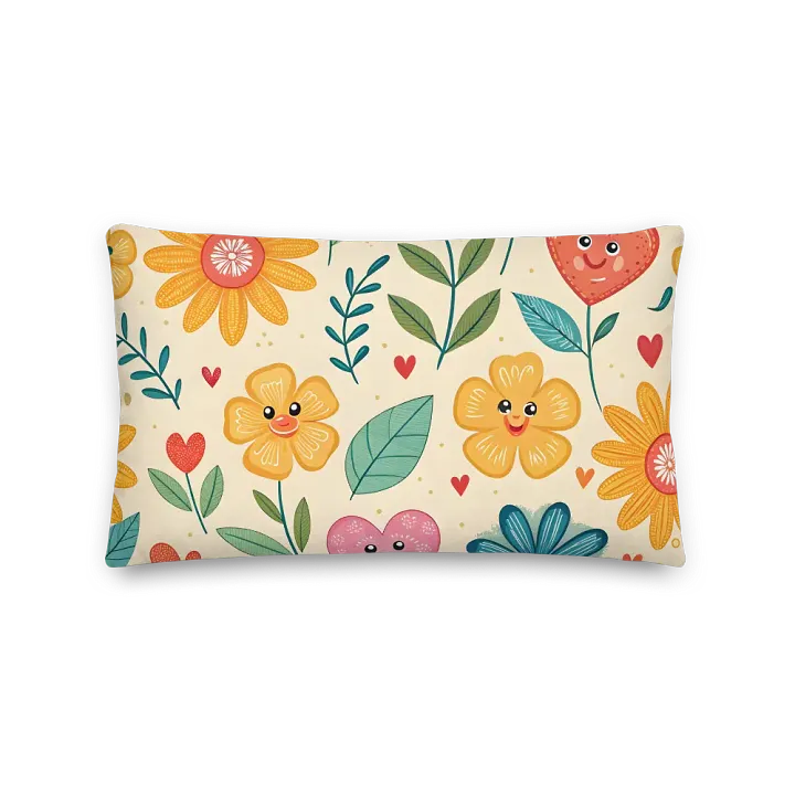 Cheerful Blooms All-Over Premium Pillow product image (5)