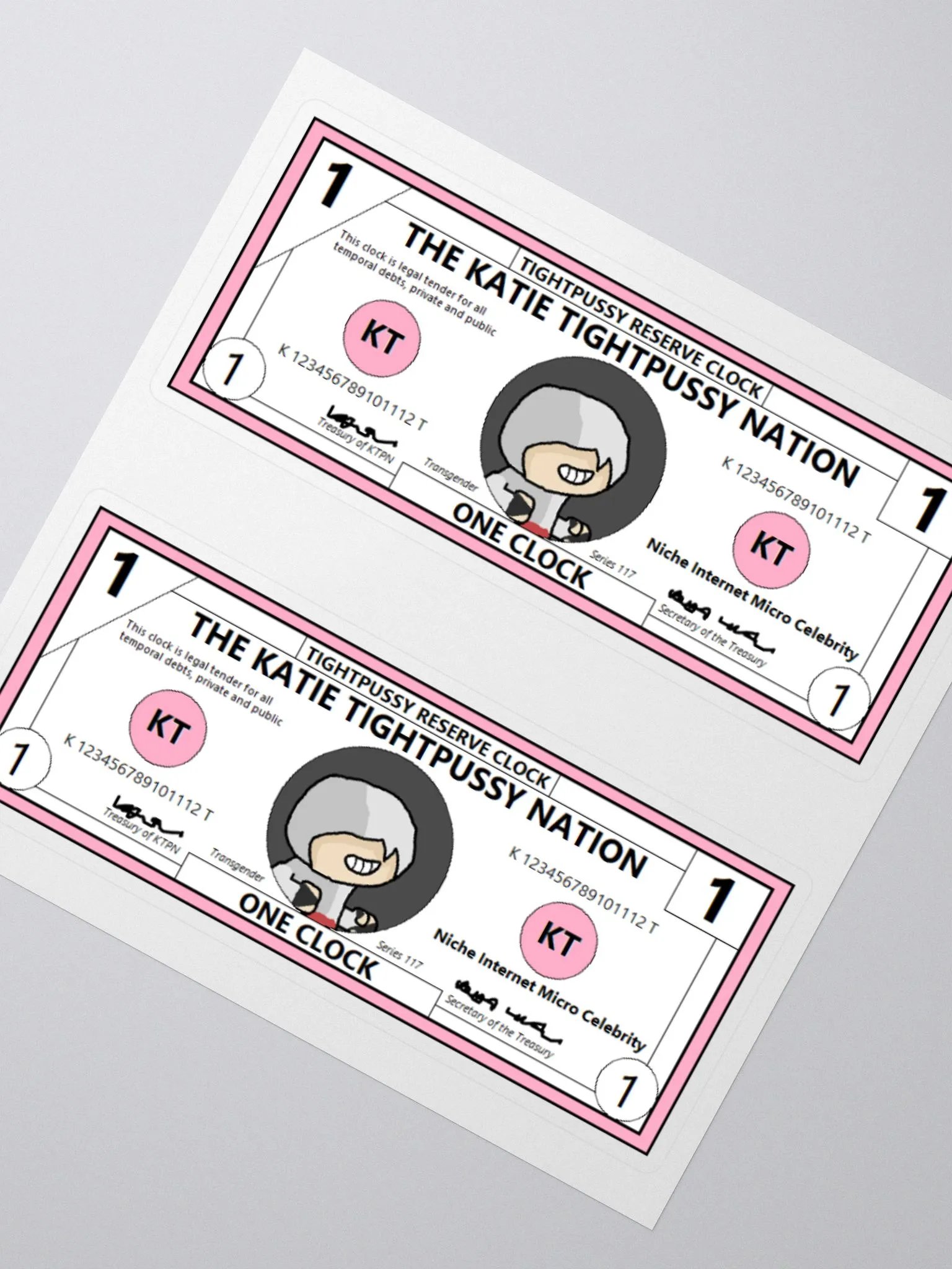 Tightpussy Reserve Clock Stickers product image (2)