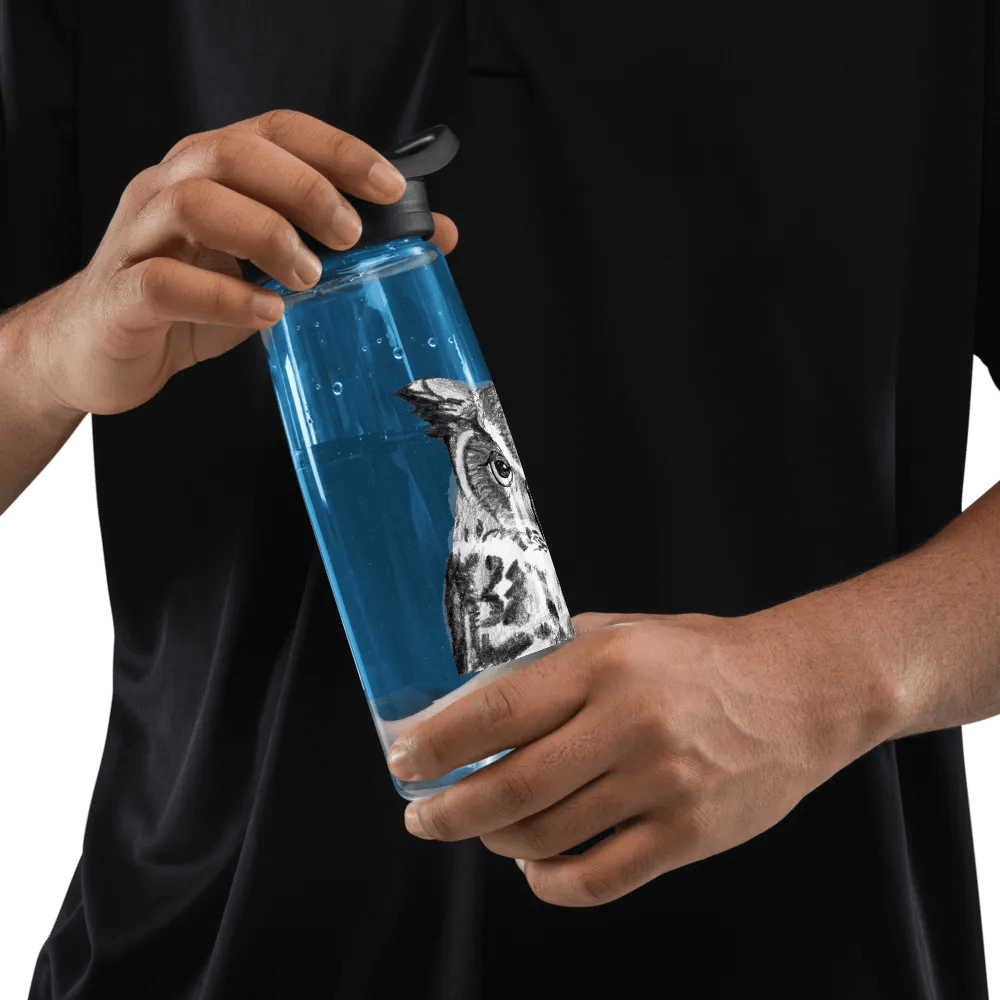 Owl Drawing Water Bottle Straw product image (65)