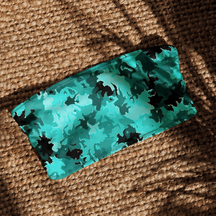 Teal Camo All-Over Bandeau Bikini product image (2)