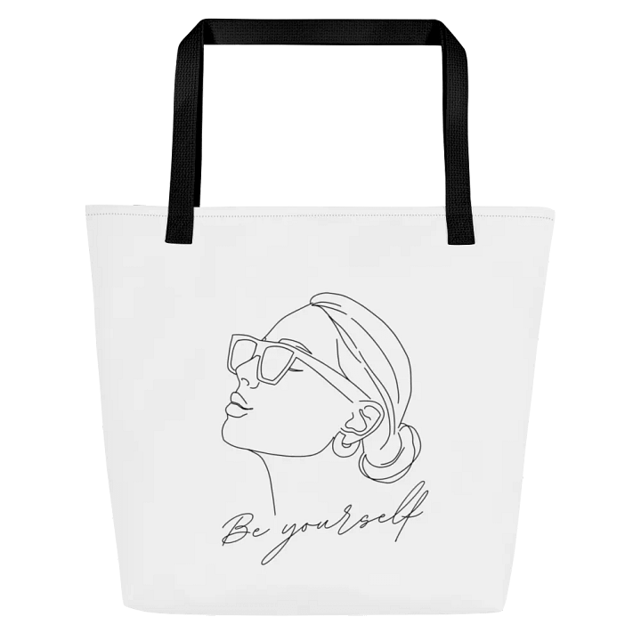 "Be Yourself" Tote Bag with pocket product image (1)