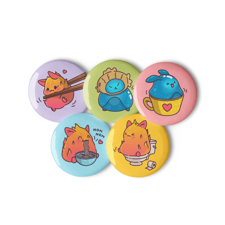 Atsu & Nami Pin Button Set product image (2)