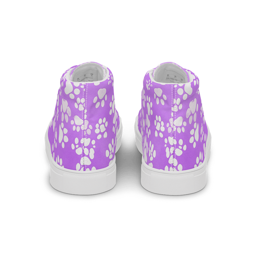 Paw Prints Purple Retro High Tops product image (4)