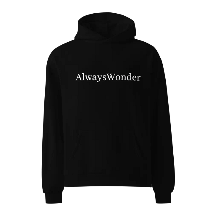 Always Wonder Black Unisex Premium Oversized Hoodie product image (1)