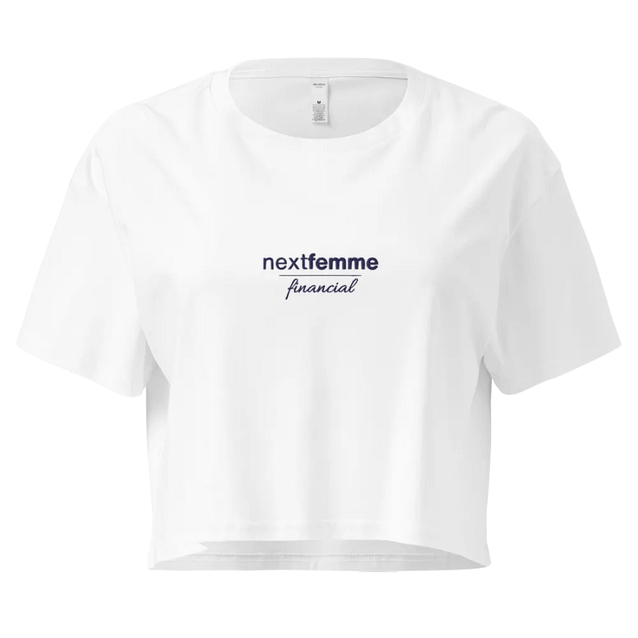 Premium Crop Top with Navy Logotype product image (1)