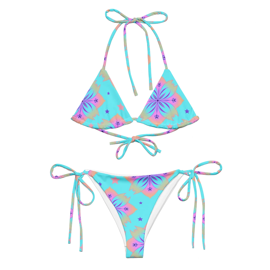 Pretty Pastel Bow Pattern String Bikini product image (1)