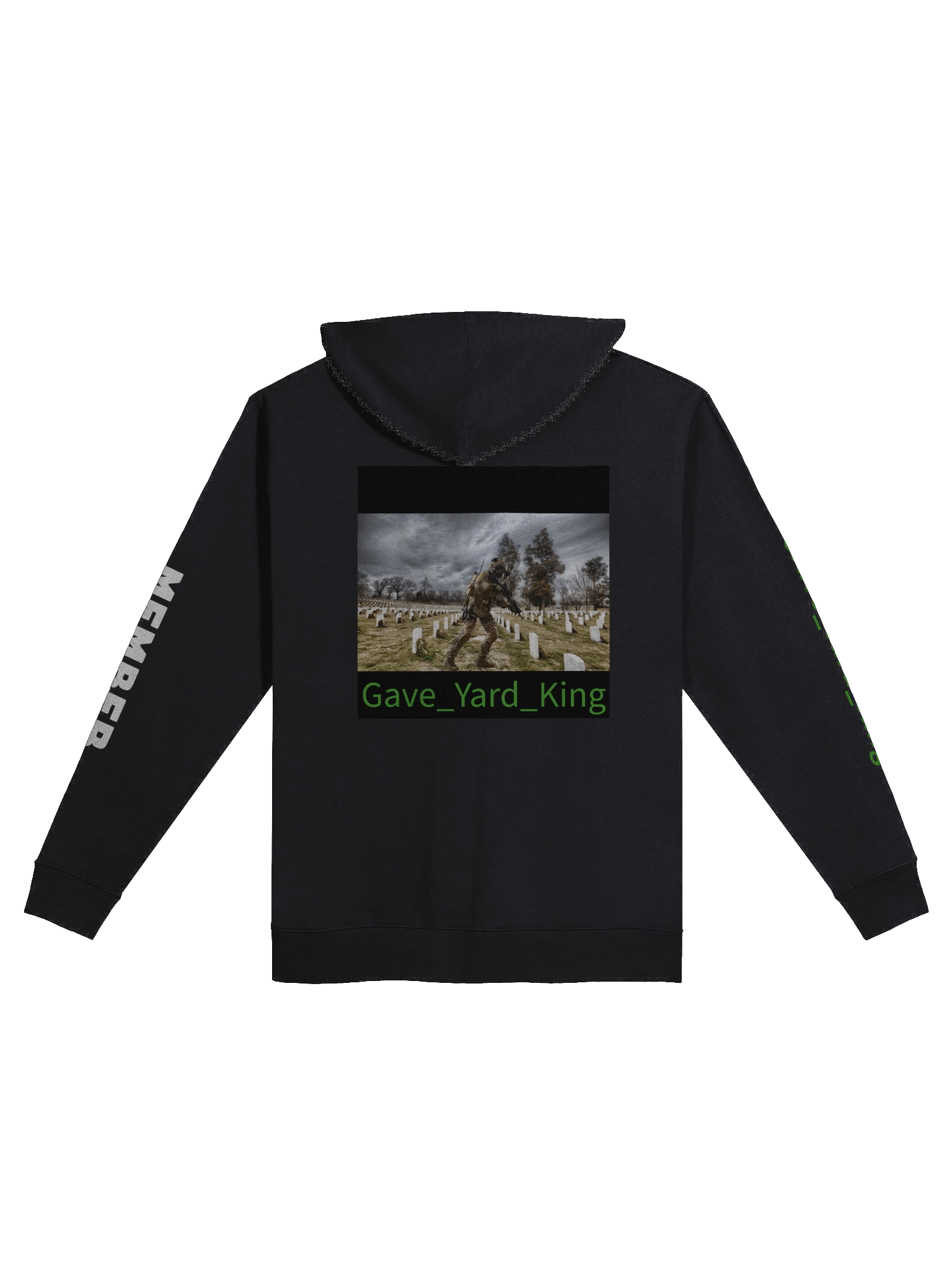 Grave Yard King Fleece Zip-Up Hoodie product image (2)